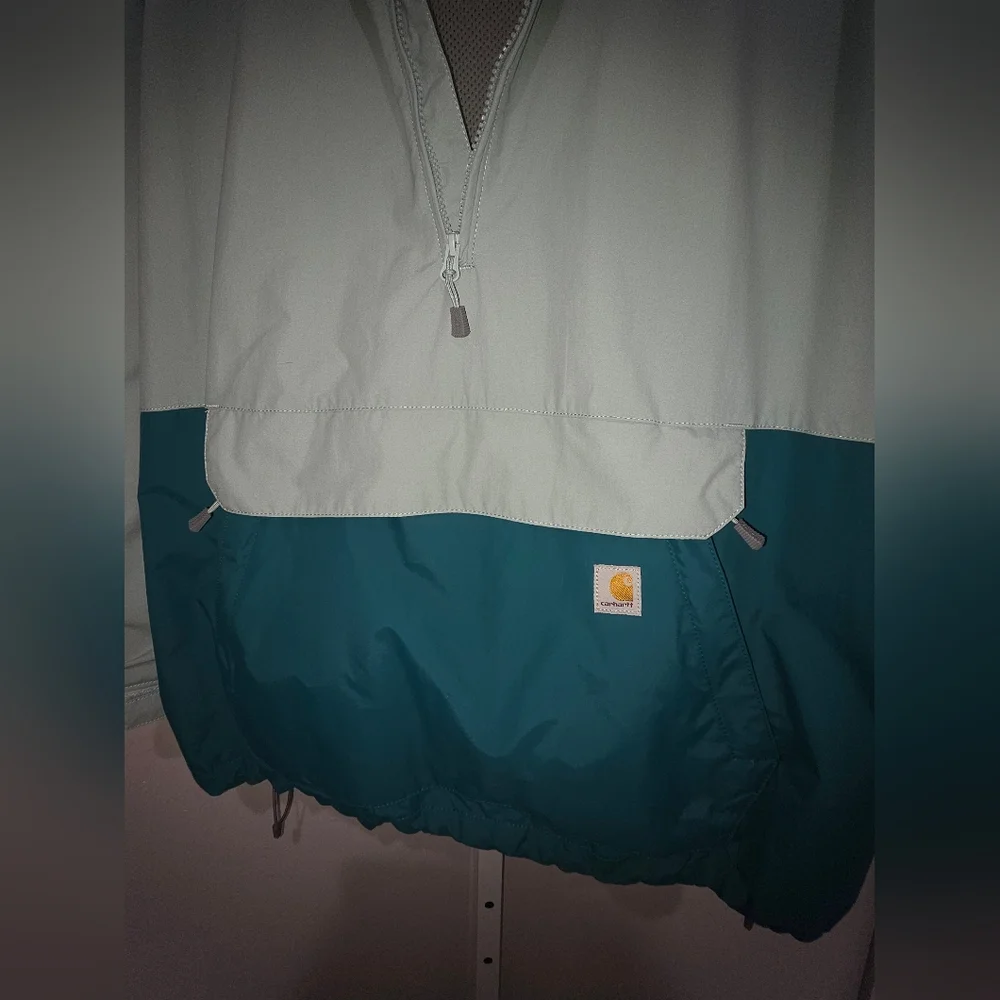 Carharrt Womens Plus 1x (16w-18w) Rain Defender Loose Fit Rain Jacket - Picture 10 of 12
